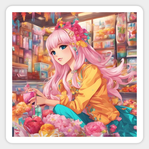 magazine Anime Sticker by animegirlnft